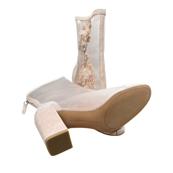 Avec Les Filles A Story Told By Azria Reagan Close Toe Mid-Calf Ankle Boot In 9M - Picture 6 of 7